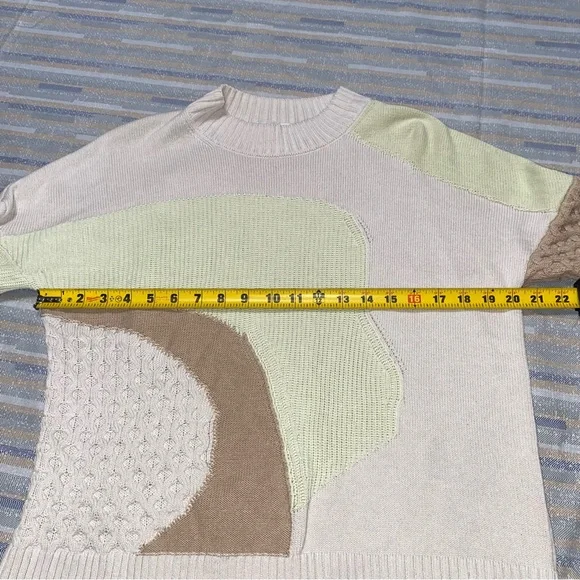 COS Pastel Mixed Knits Wool Cotton Womens Pullover Sweater XS - Picture 5 of 8